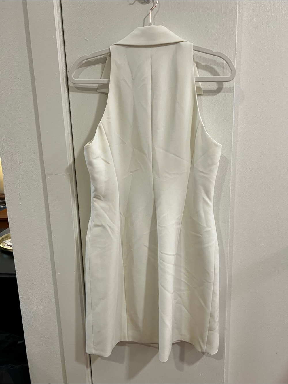 Favorite Daughter Collared Halter Mini Dress with Gold Buttons - Picture 6 of 6